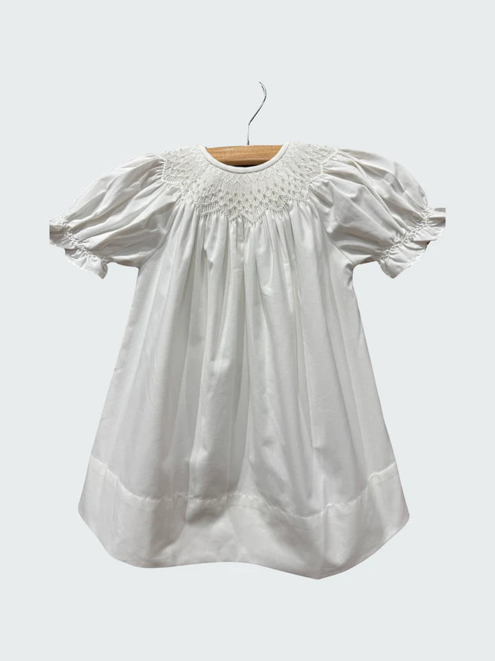 White Smocked Dress