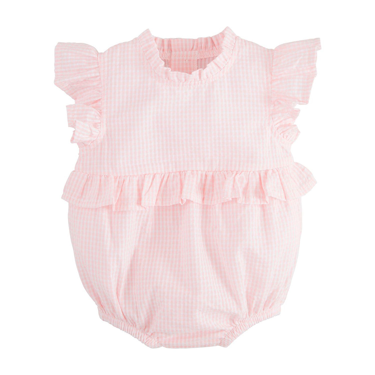 Pink Gingham Ruffle Bubble