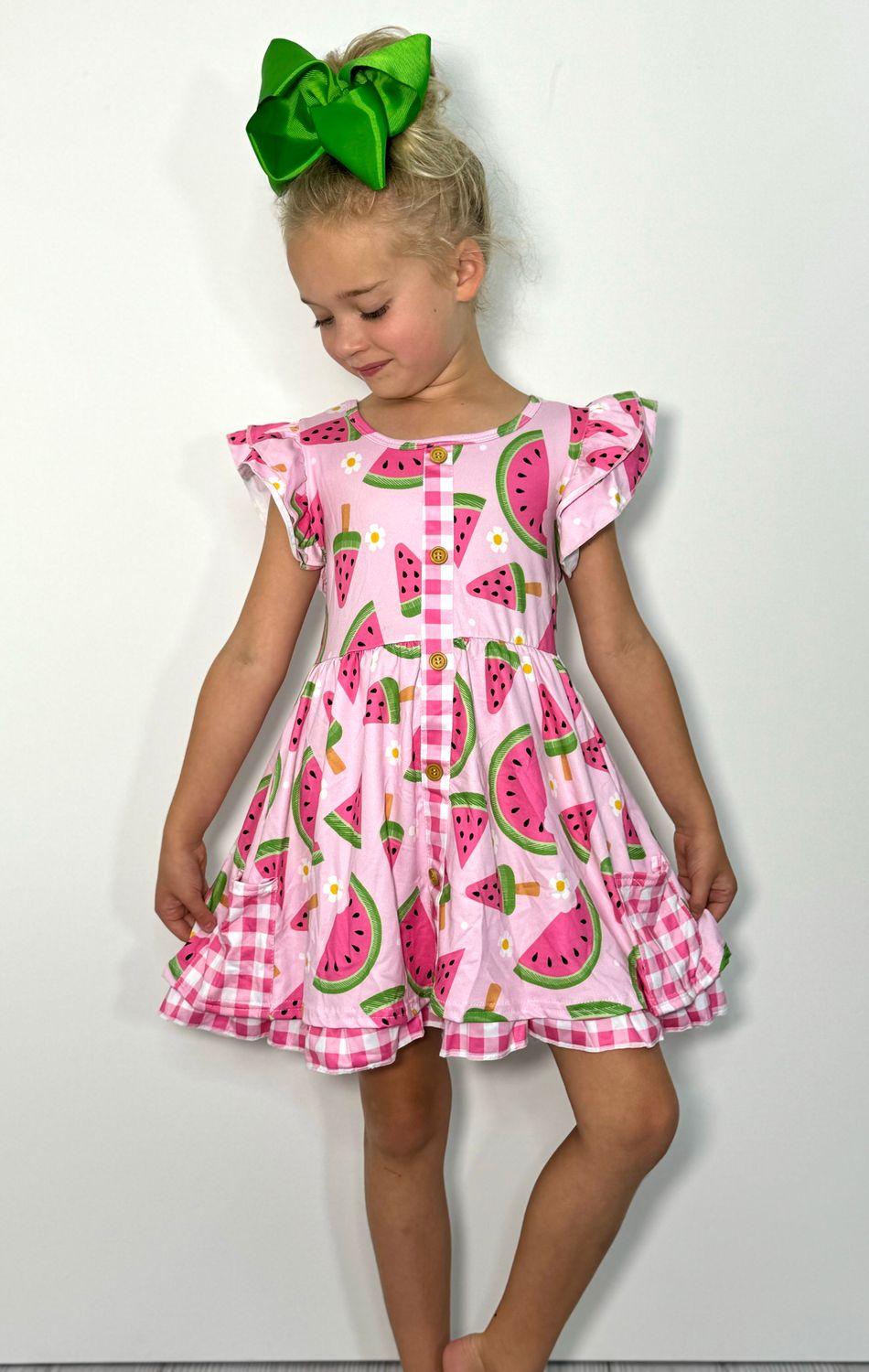 Watermelon Blossom Dress