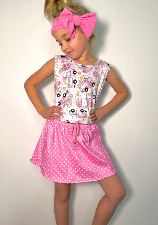 Ice Cream Truck Skort Set