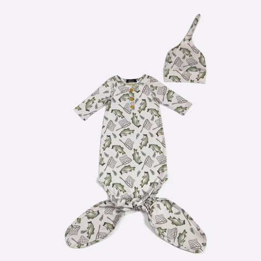 Catch & Release Baby Knotted Gown