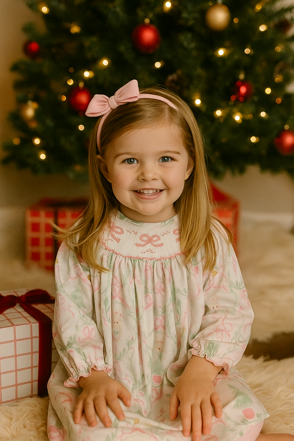 Nutcracker Smocked Dress