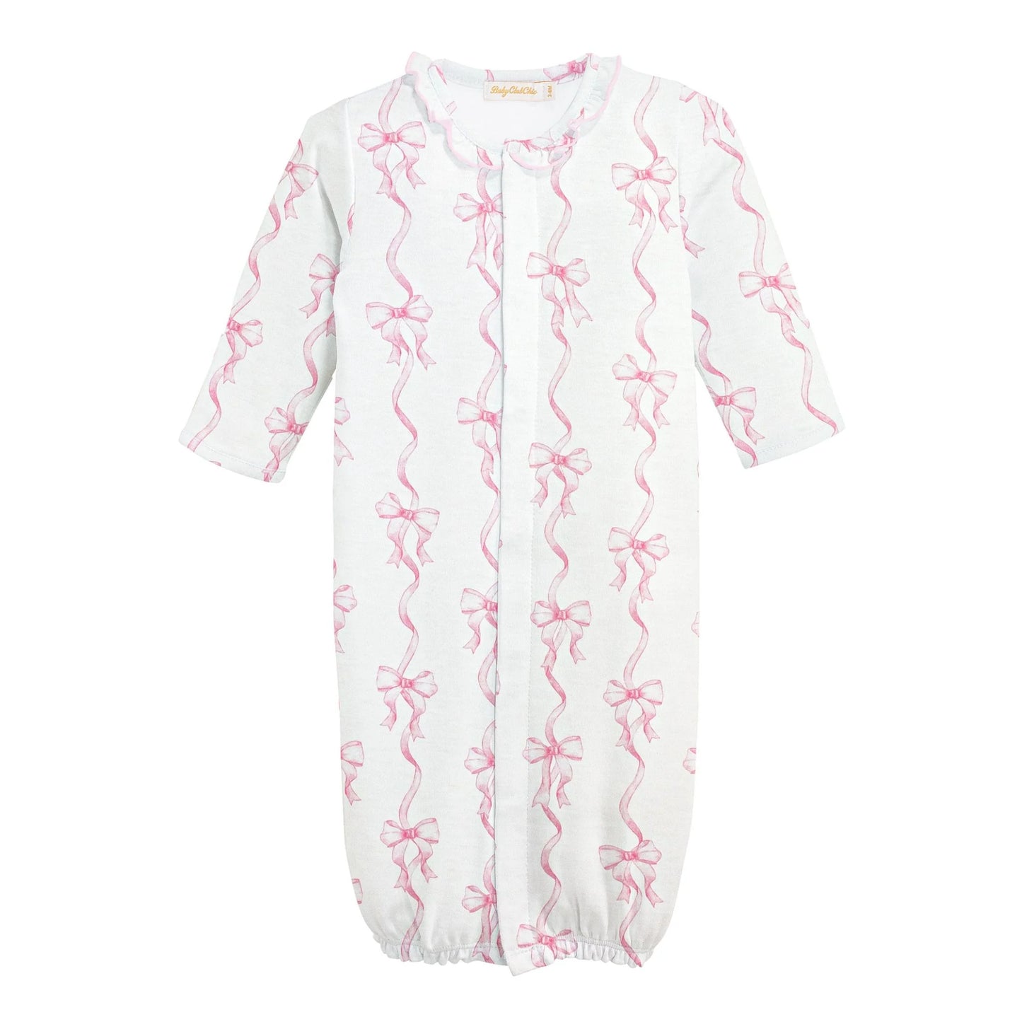 Coquette Bows Printed Converter Gown with Ruffle