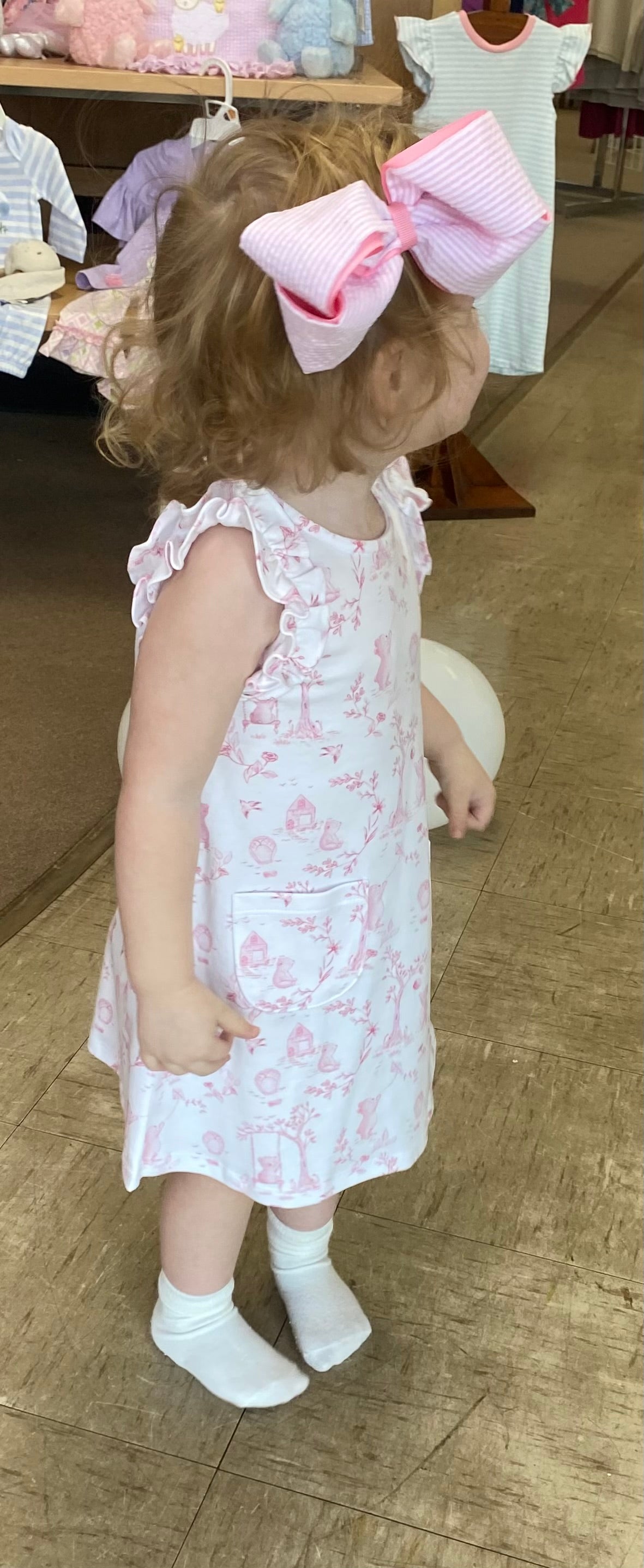 Pink Toile Dress