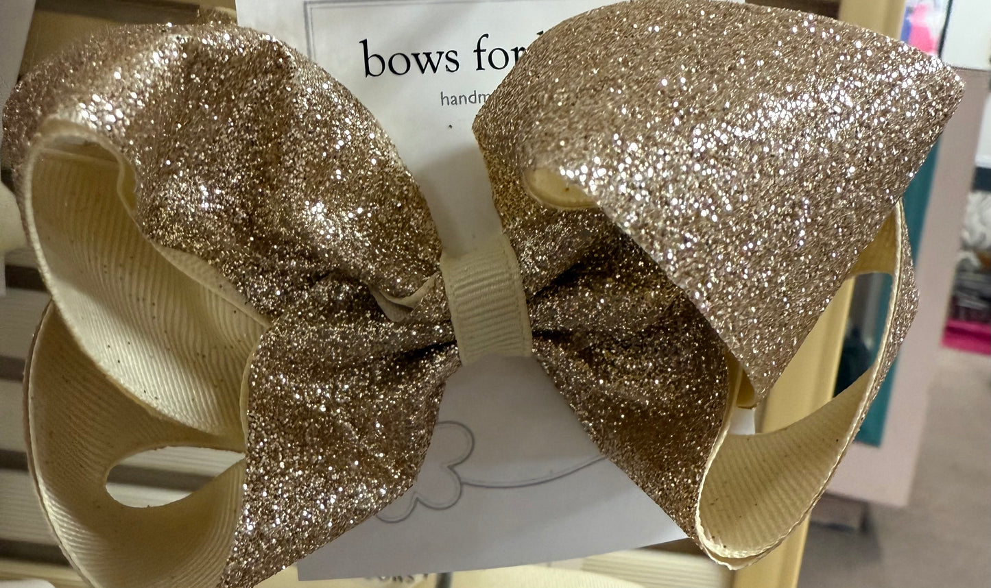 Glitter Overlay Bow