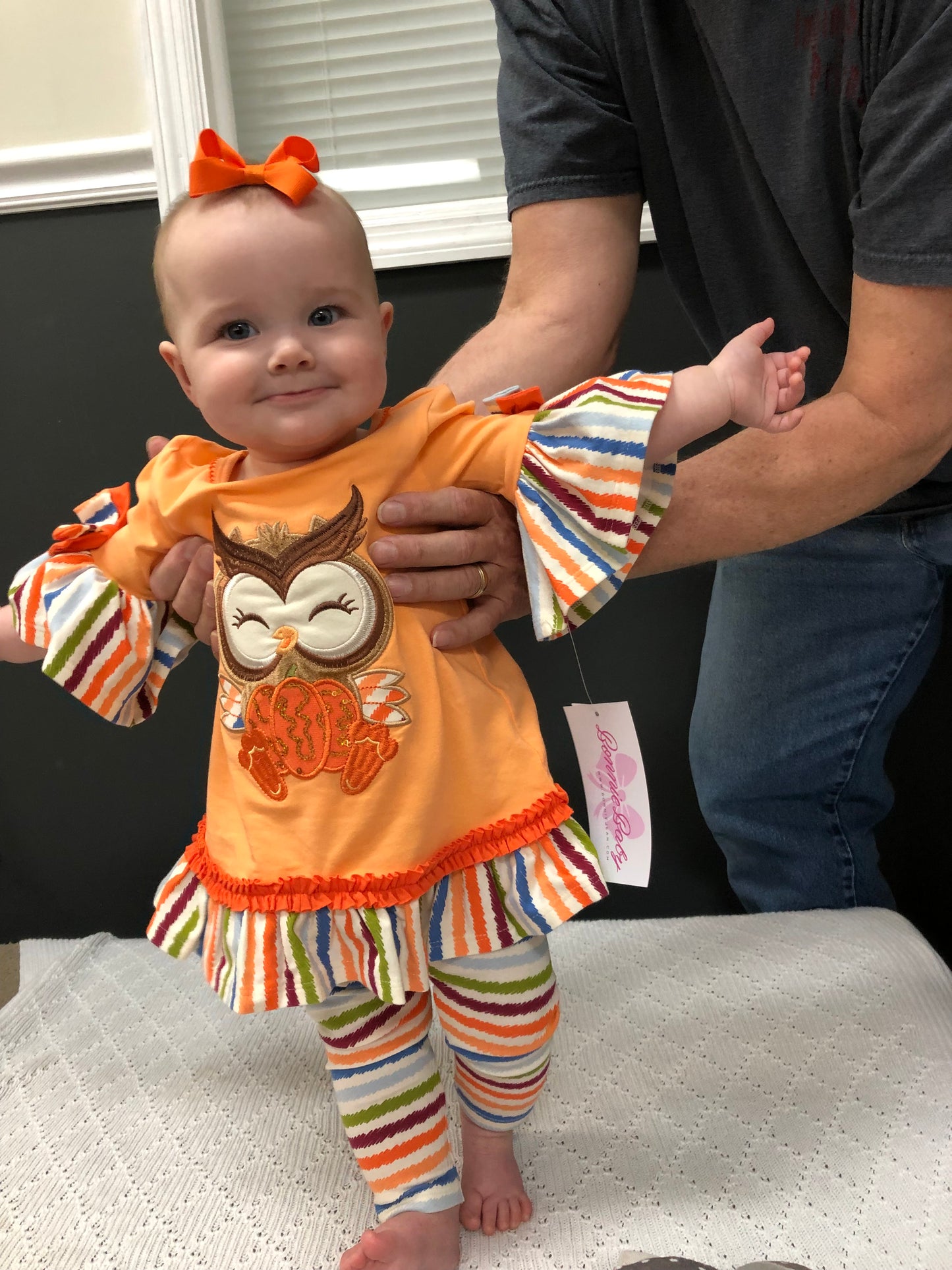 Orange Owl Pant Set