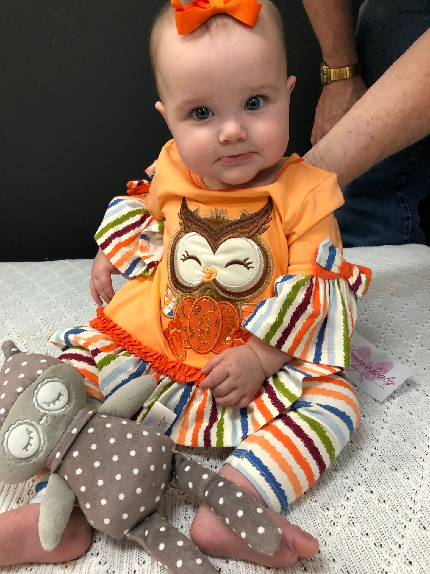 Orange Owl Pant Set