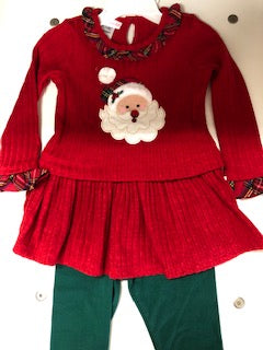 Red Santa Pant Set