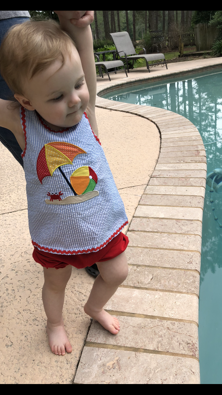 Beach/Crab Popover Bloomer Set