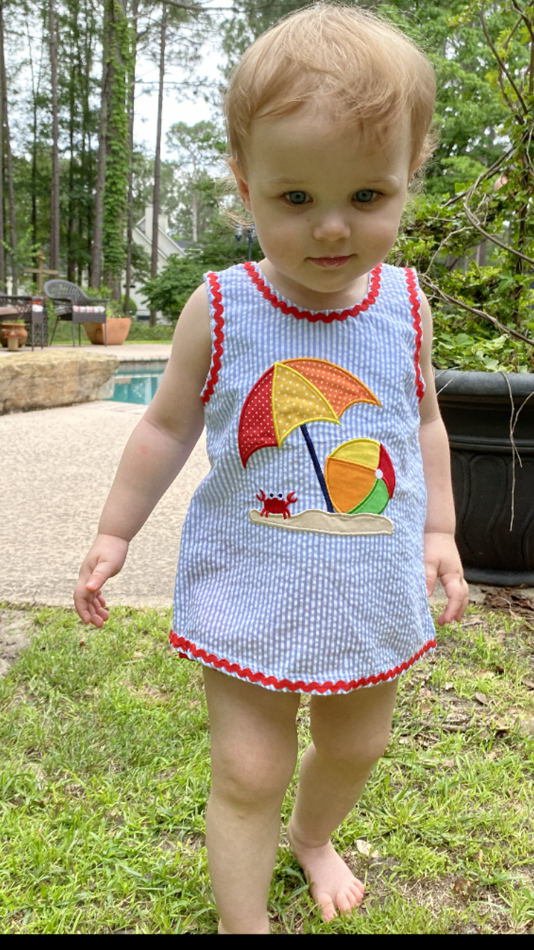 Beach/Crab Popover Bloomer Set