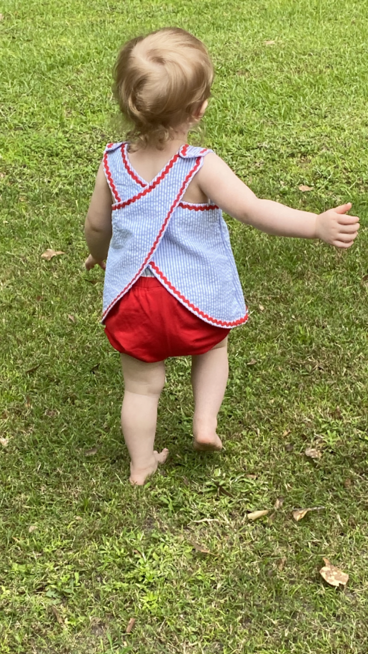Beach/Crab Popover Bloomer Set