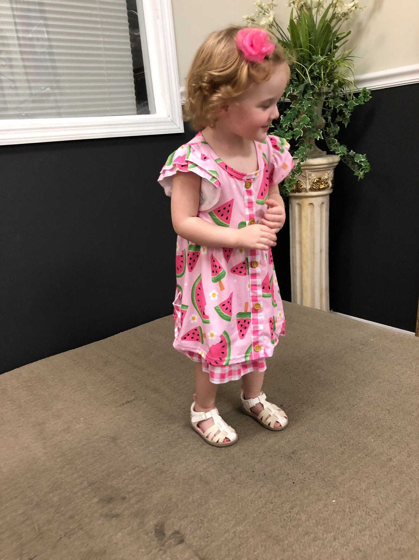 Watermelon Blossom Dress