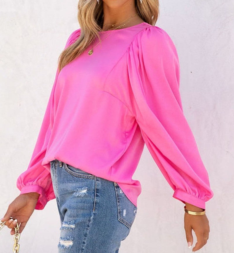 Pink Satin Top