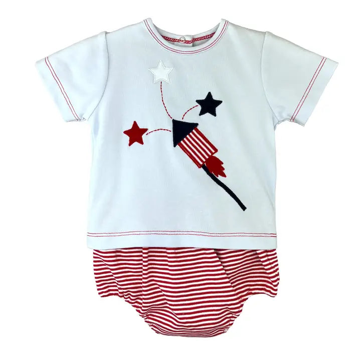 4th Patriotic Diaper Set