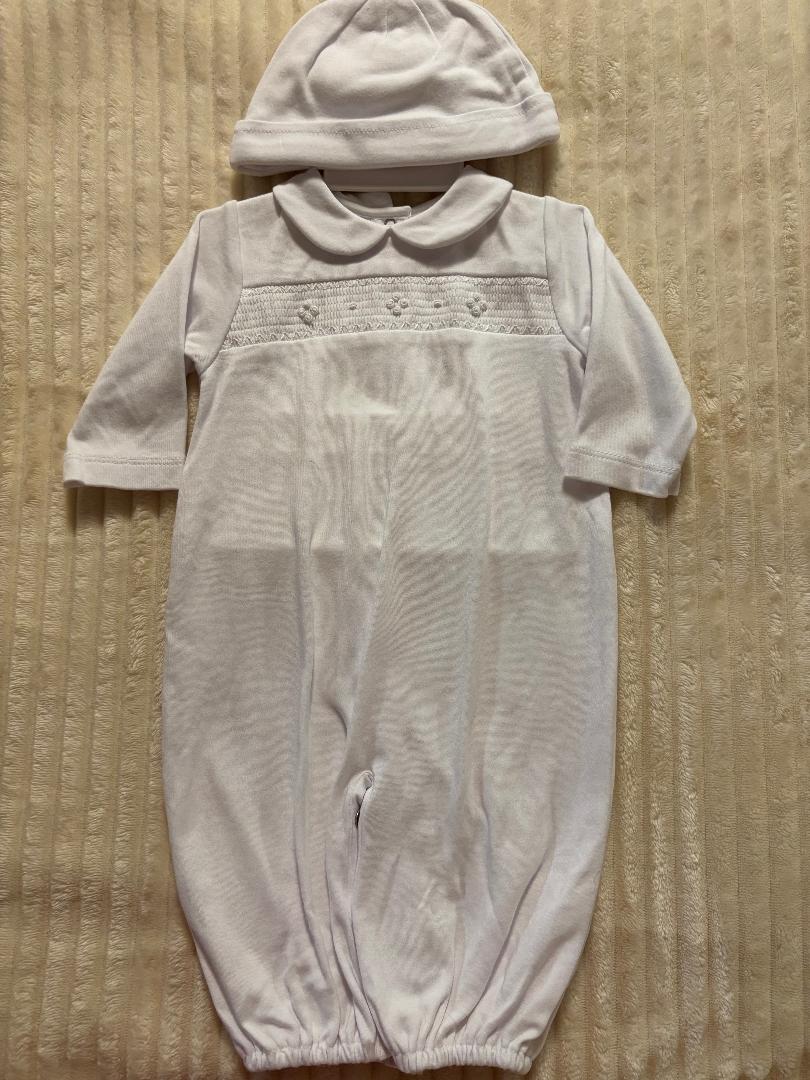 Soft Knit Convertible Gown W/Hat