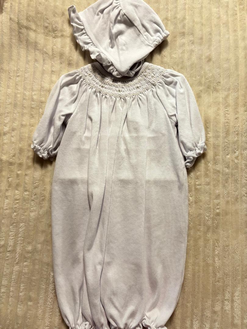 Soft Knit Convertible Gown W/Bonnett