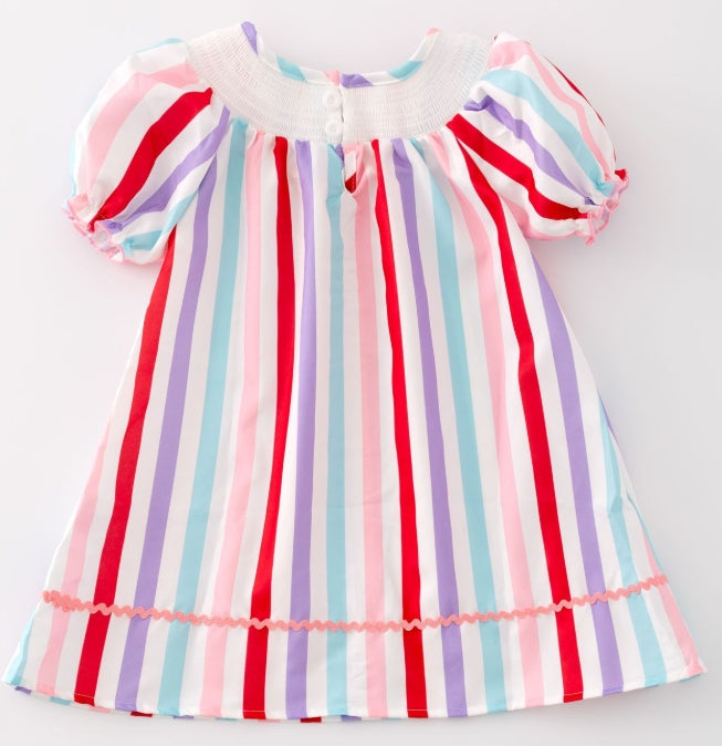 Candy Heart Smocked Dress