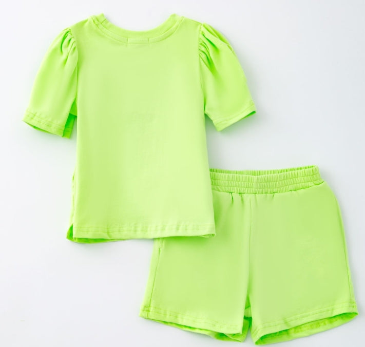 Watermelon Sequin Short Set
