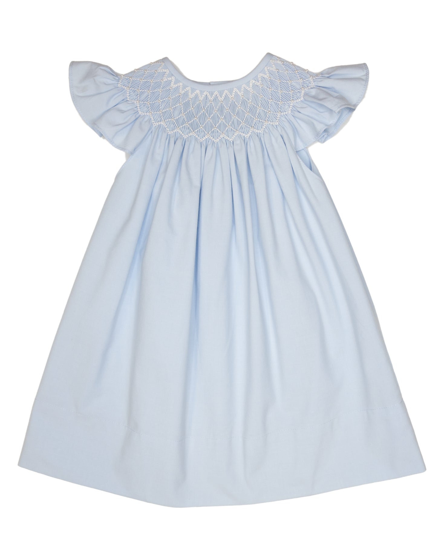 Blue Pearl Smocked Dress