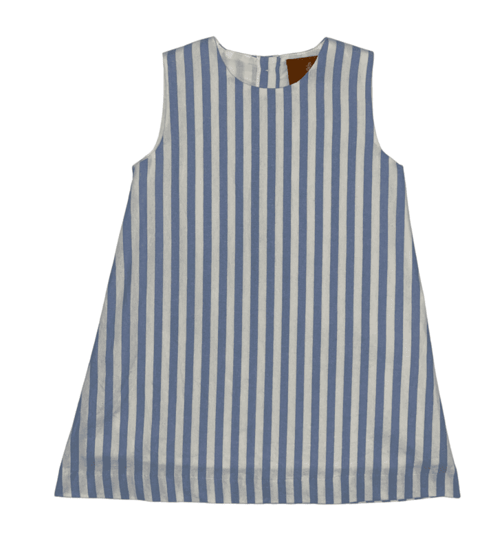 Pink or Blue Stripe A-Line Dress