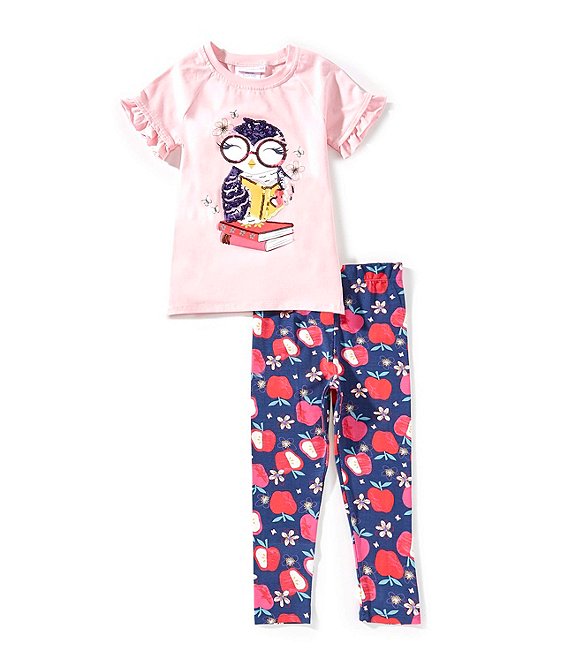 Owl/Apple Pant Set
