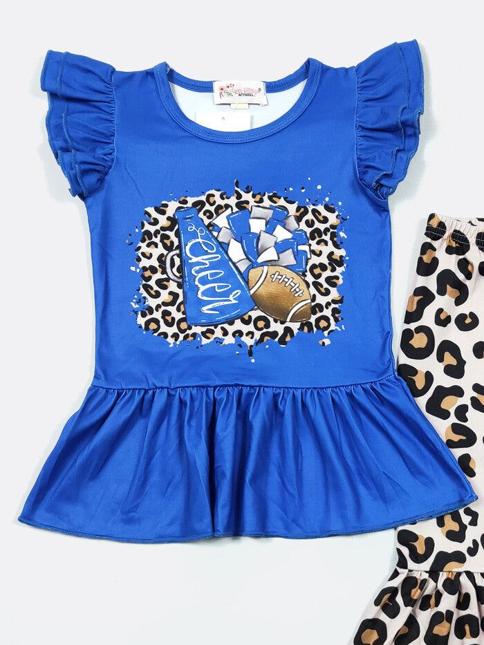 Royal Leopard Football Pant Set