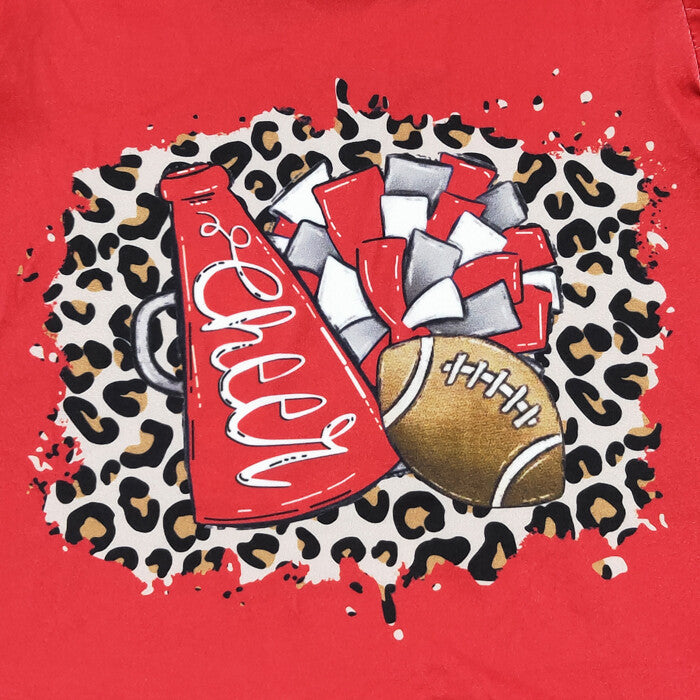 Red Leopard Football Pant Set