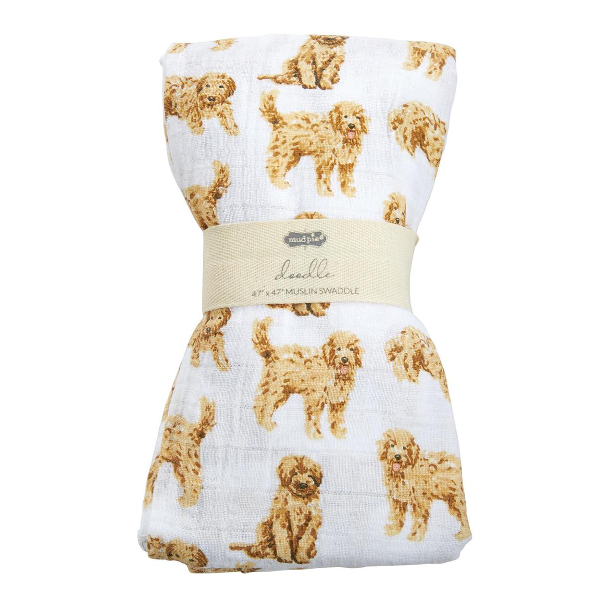 Doodle Muslin Swaddle Blanket