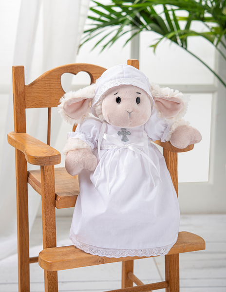 10" Christening Lamb