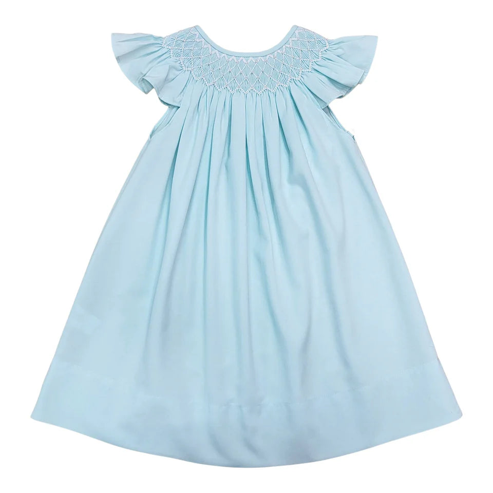 Mint Pearl Smocked Dress