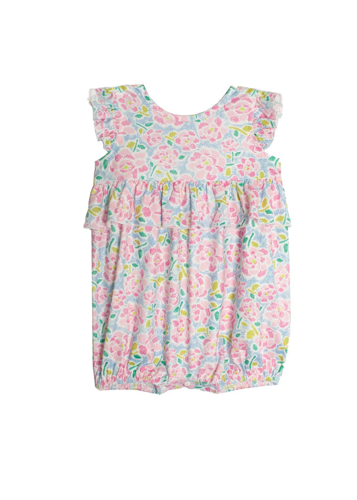 Pink Floral Romper