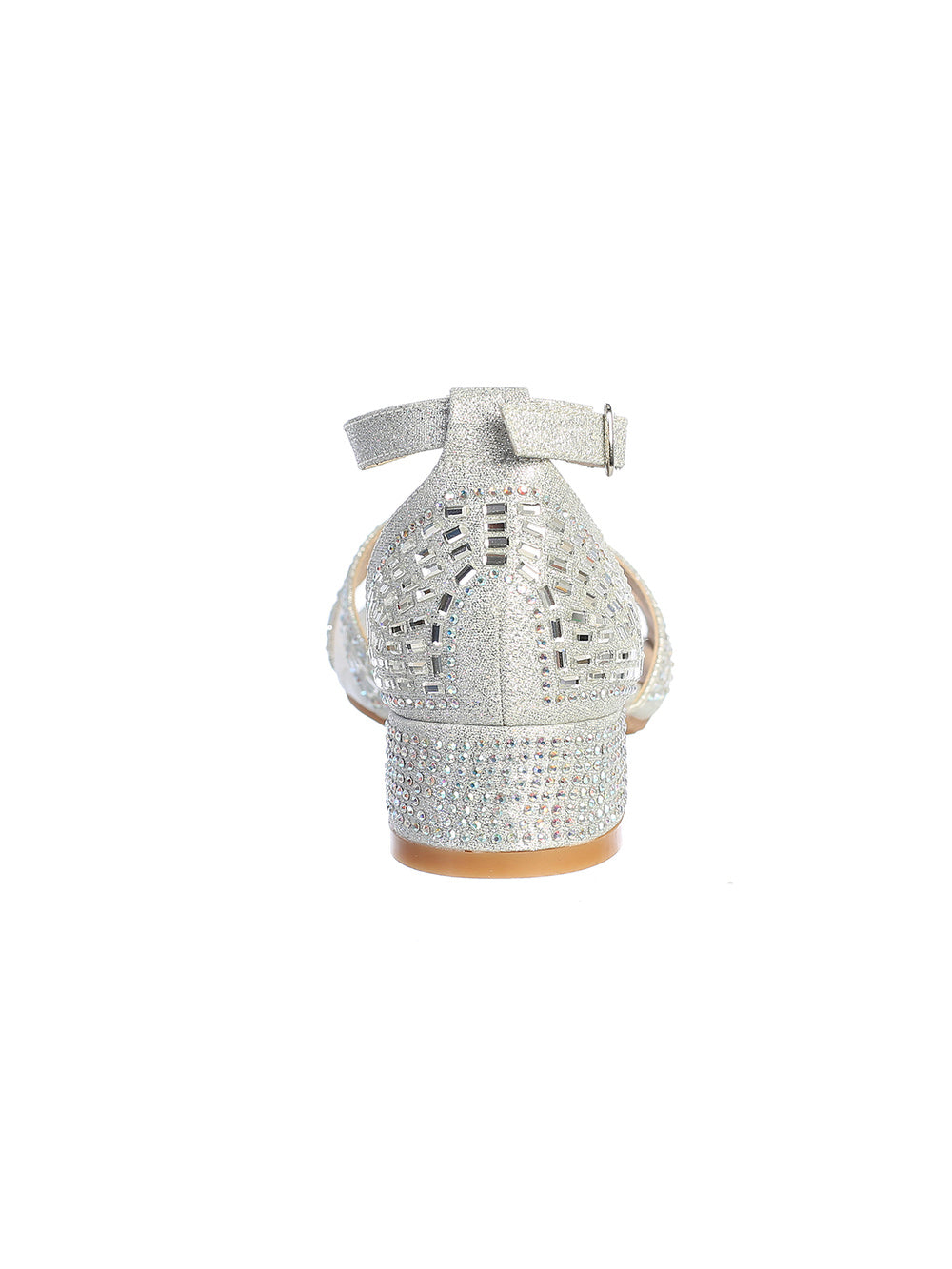 Silver Rhinestone Embellished Sandal