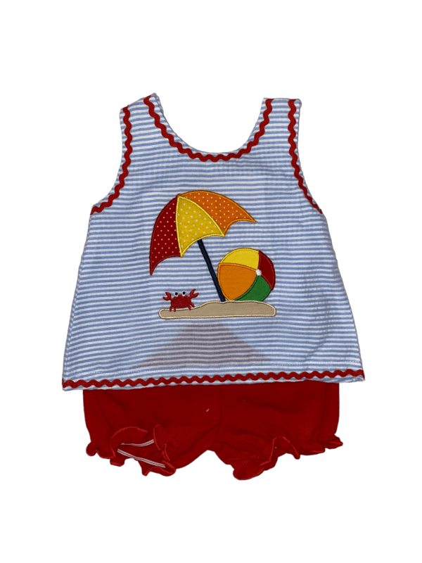 Beach/Crab Popover Bloomer Set