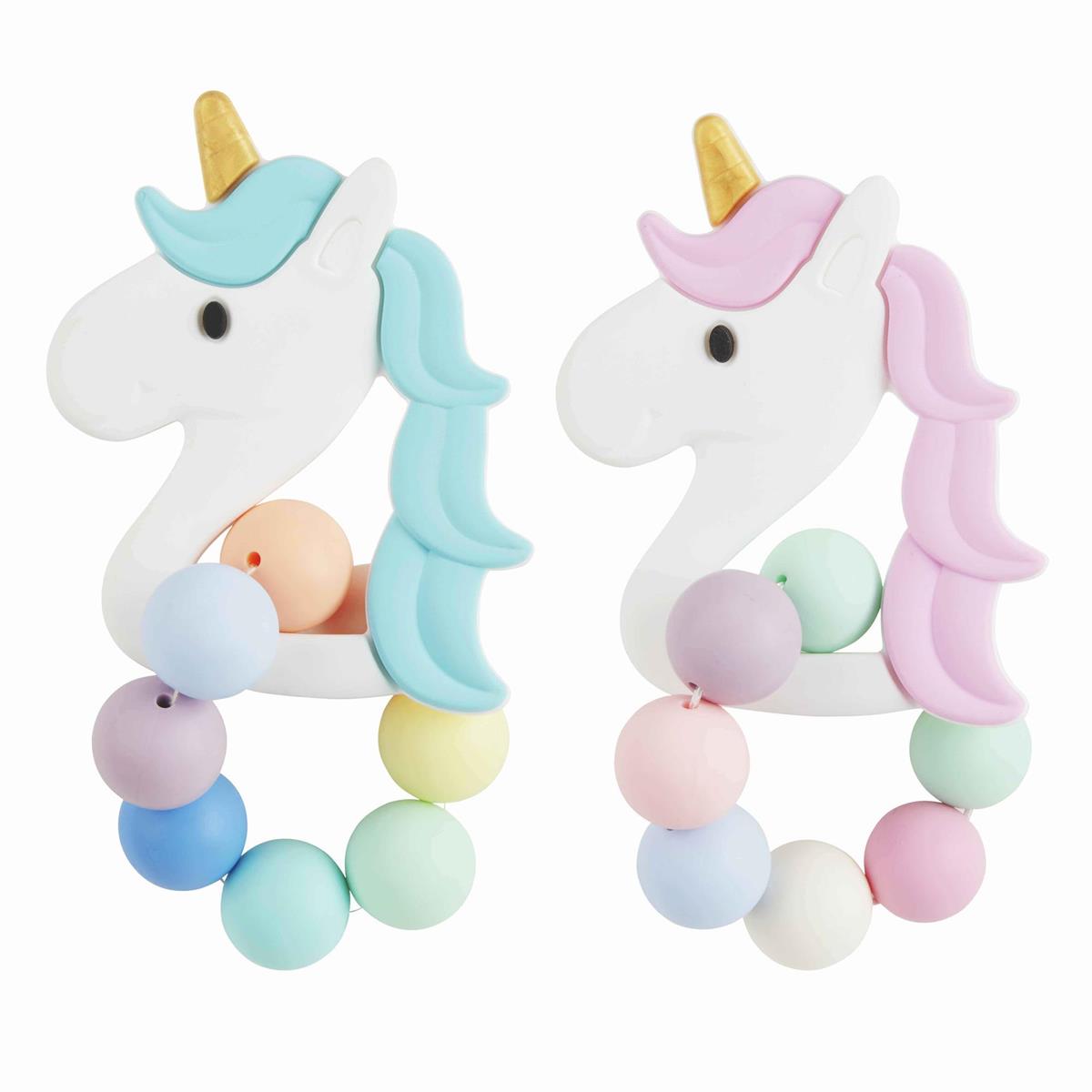 Blue Unicorn Silicone Teether