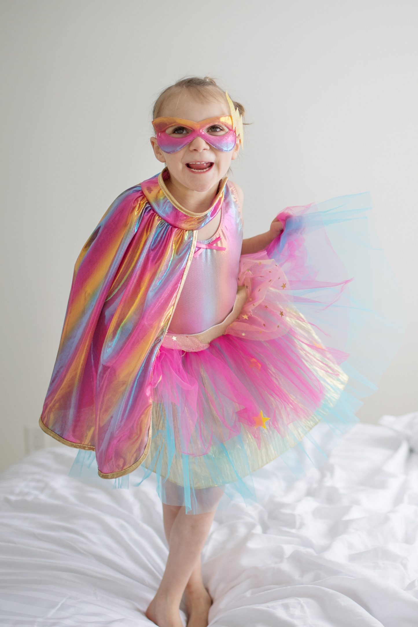 Pink & Gold Tutu/Cape/Mask
