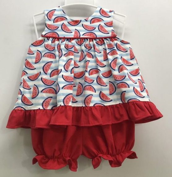 Watermelon Summertime Bloomer Set