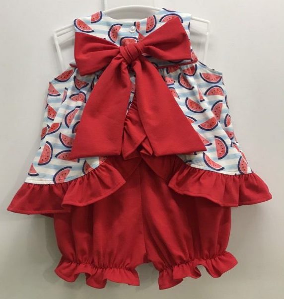 Watermelon Summertime Bloomer Set