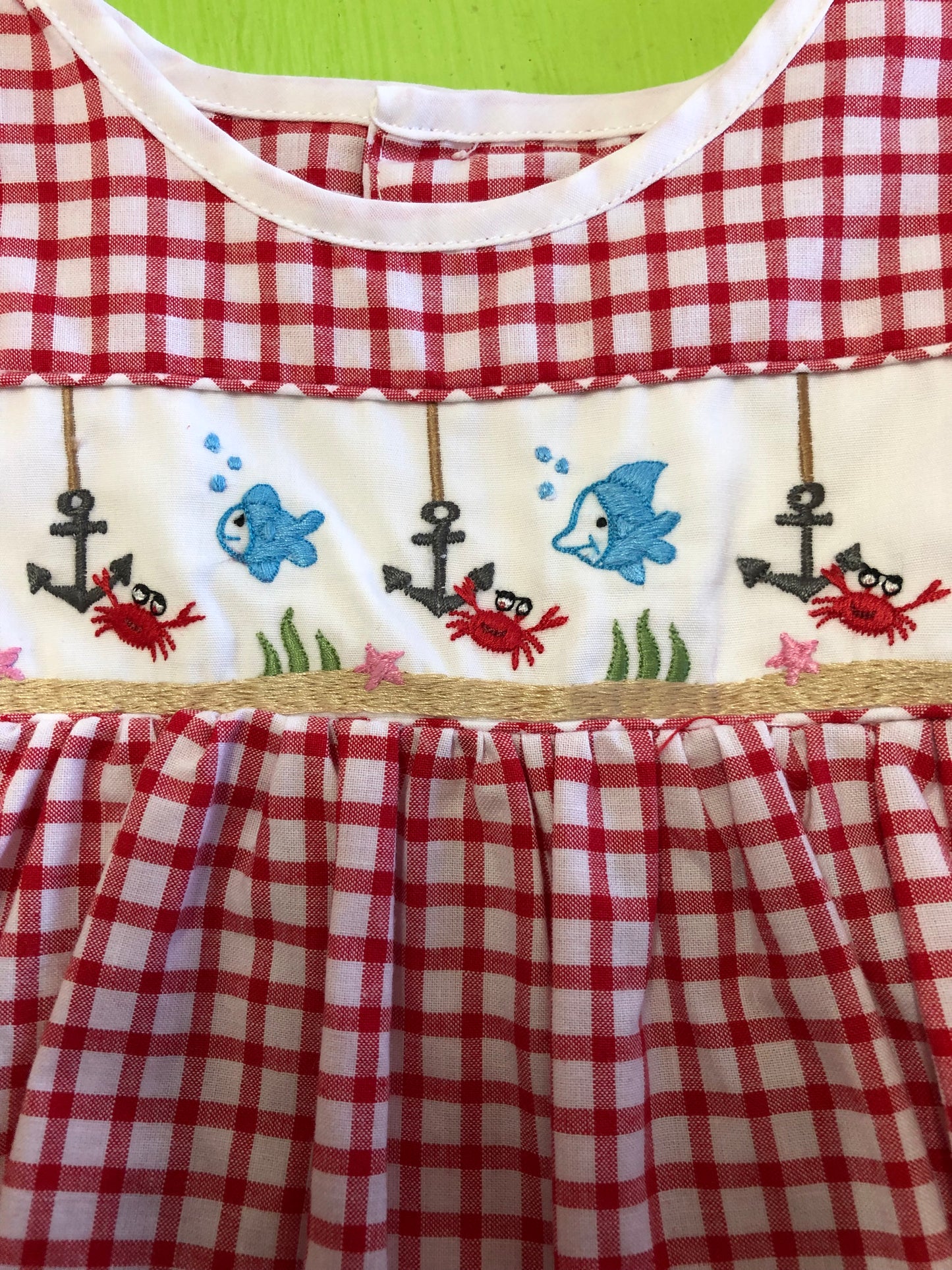 Red Check Sea Sundress