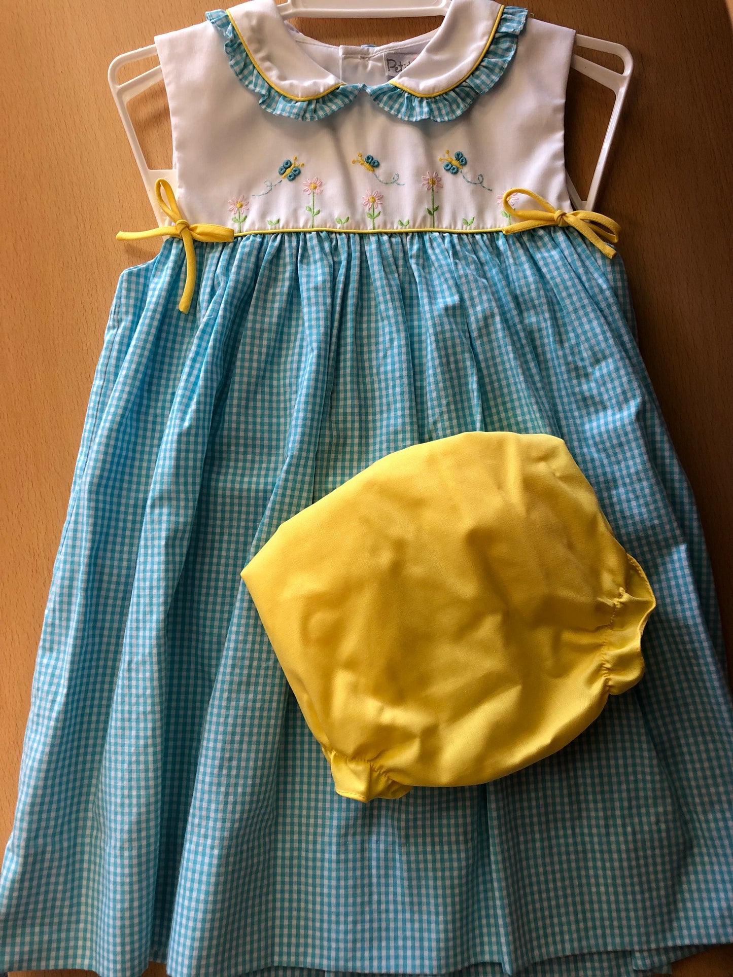 Turq. Embroidered Sundress