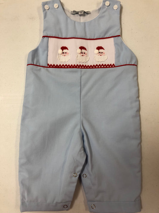 Blue Smocked Santa Longall