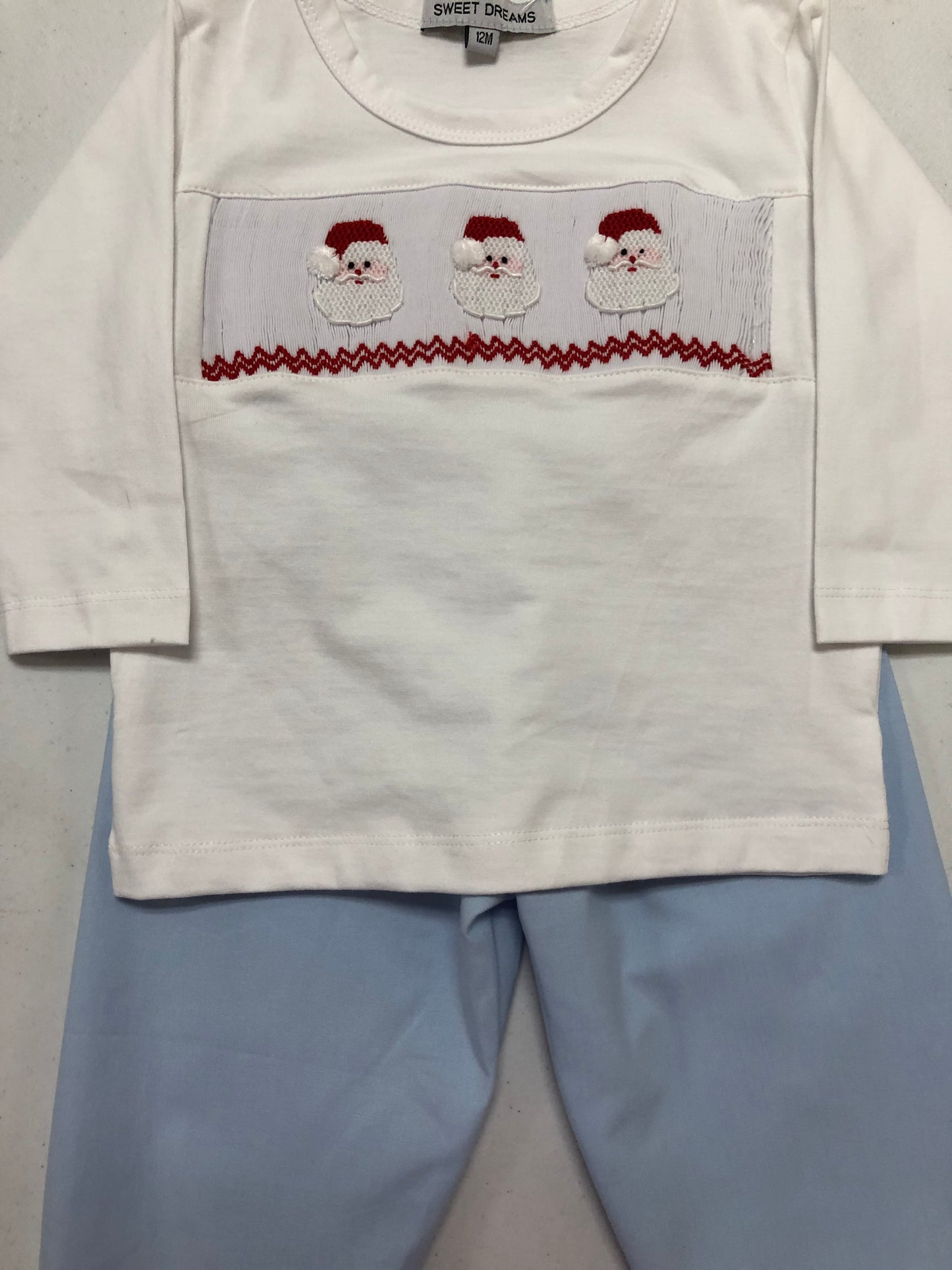 Santa Smocked Pant Set
