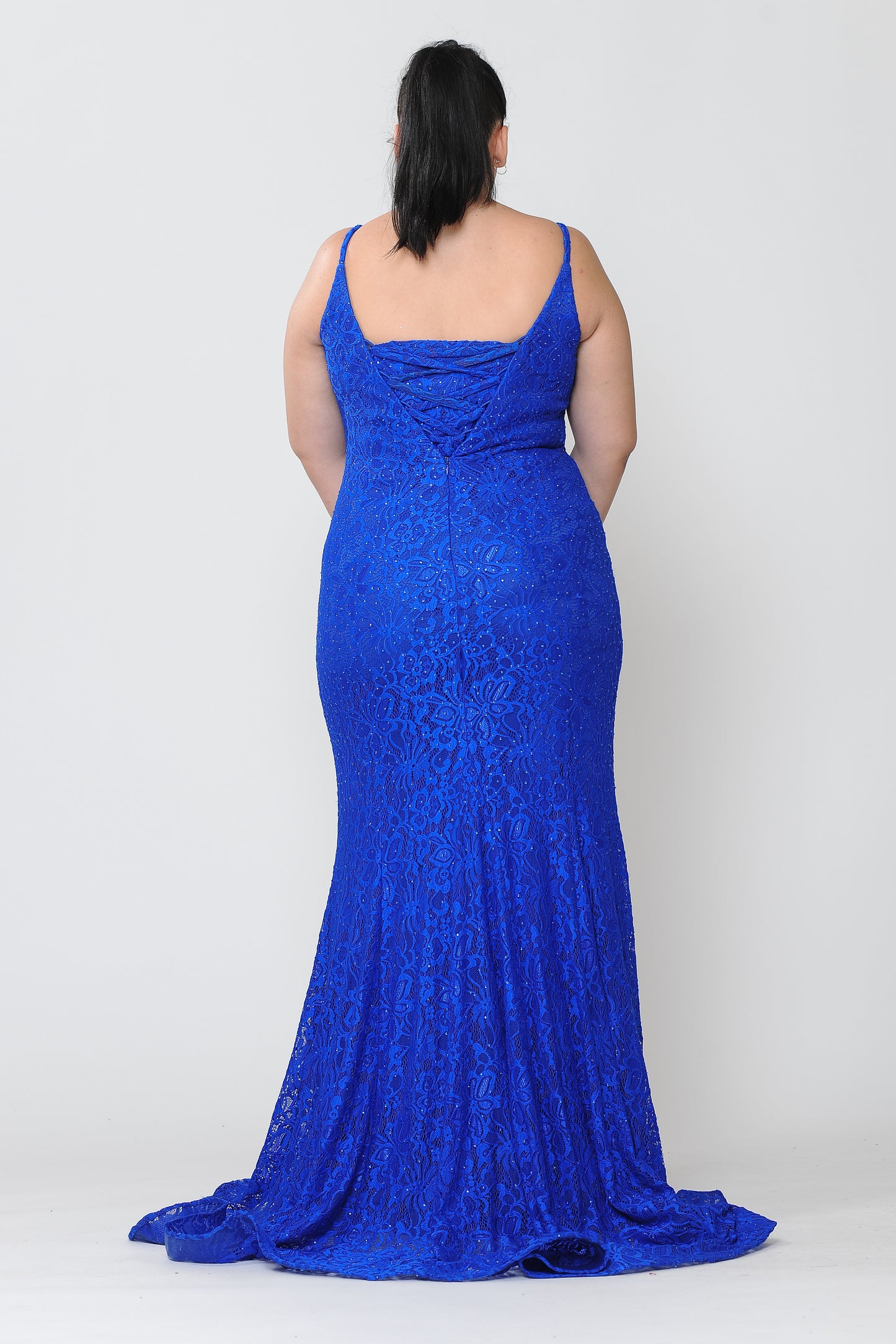 Red Lace Plus Gown