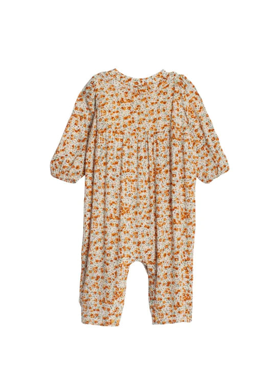 Gold Floral Romper