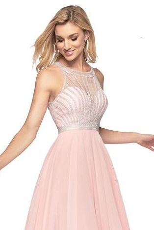 Blush Chiffon Prom