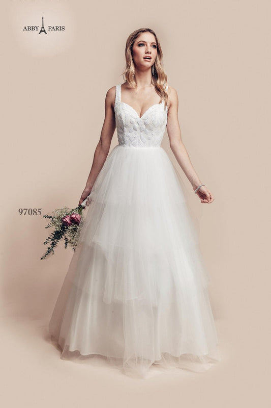 White Tulle Gown