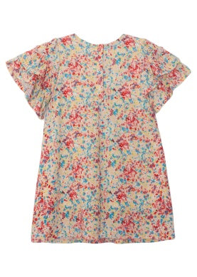 Confetti Knit Ruffle Sleeve Dress