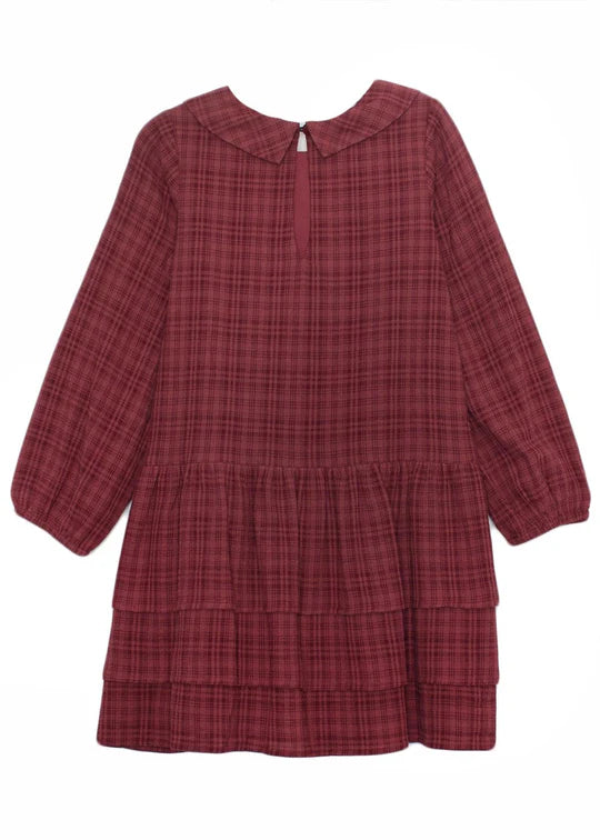 Burgundy L/S Dress
