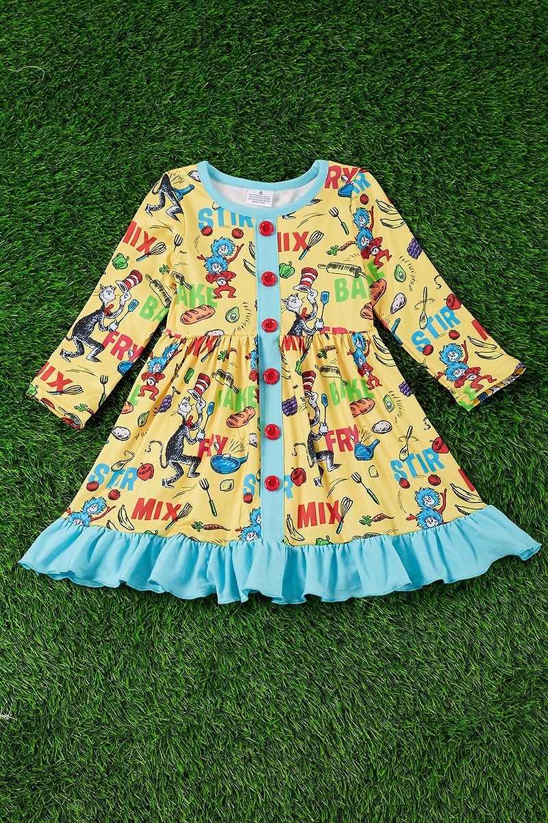 Yellow Ruffle Dress