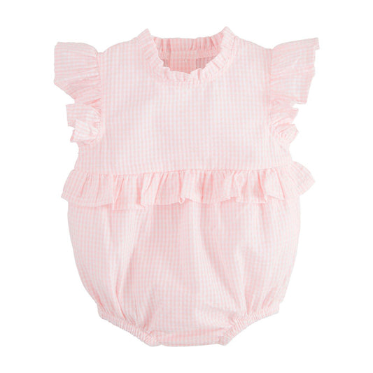 Pink Gingham Ruffle Bubble