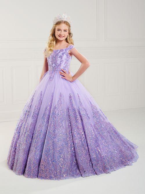 Lilac Glitter Ball Gown